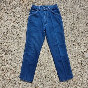 Vintage 80s Lee Jeans SZ 27 Union Made USA High Waist Tapered Western Rodeo Mom